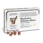 Bioactivo Selénio+zinco Comprimido Revest 60