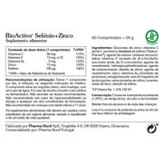 Bioactivo Selénio+zinco Comprimido Revest 60