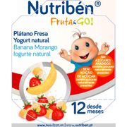 Nutribén Fruta & Go Saqueta Puré Banana/morango/iogurte Natural 90g