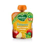 Blédina Fruta Pura Saqueta Maçã/manga/laranja +12meses 90g