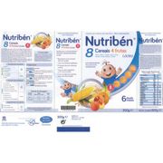 Nutribén Farinha 8 Cereais 4 Frutas La 600g