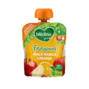 Blédina Fruta Pura Saqueta Maçã/manga/laranja 6m+ 85g