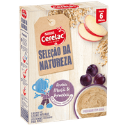 Cerelac Seleção Natureza Papa Aveia/maçã/ameixa 6m+ 240g