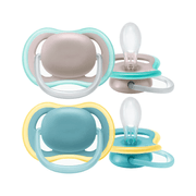 Avent Chupeta Ultra Air Silicone Pele Sensível 18m+ 2 unidades