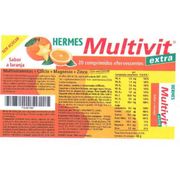 Multivitaminico Laranja Hermes Comprimido Efervescente 20 unidades