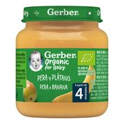 Gerber Puré Pêra/banana 4m+ 125g