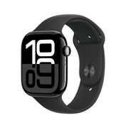 Apple Watch Series 10 GPS 46mm Alumínio Preto Bracelete Desportiva Preto