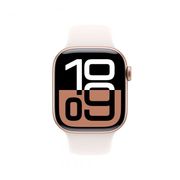 Apple Watch Series 10 GPS + Cellular 42mm Alumínio Rosa Dourado Bracelete Desportiva Rosa Leve