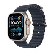 Apple Watch Ultra 2 GPS + Cellular 49mm Titânio Natural Bracelete Ocean Azul