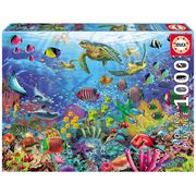 Puzzle 1000 peçasTartarugas No Paraíso Educa