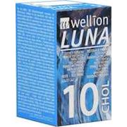 Wellion Luna Tiras Teste Sangue Colesterol 10