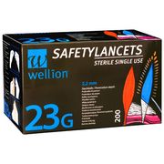 Lancetas de segurança Pro 23G (200 unidades)