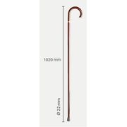 Bengala Invacare Moviale de Madeira em Curva (100 cm)