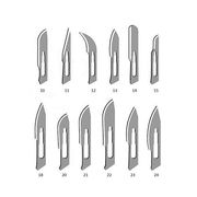 Bisturis descartáveis e esterilizados (10 unidades)