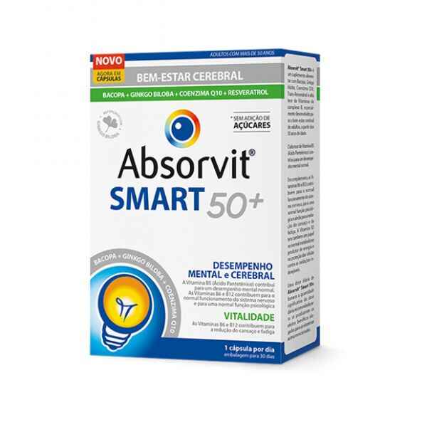 Absorvit Smart 50+ Cáps 30 - Marketplace Médis - Produtos de saúde e ...