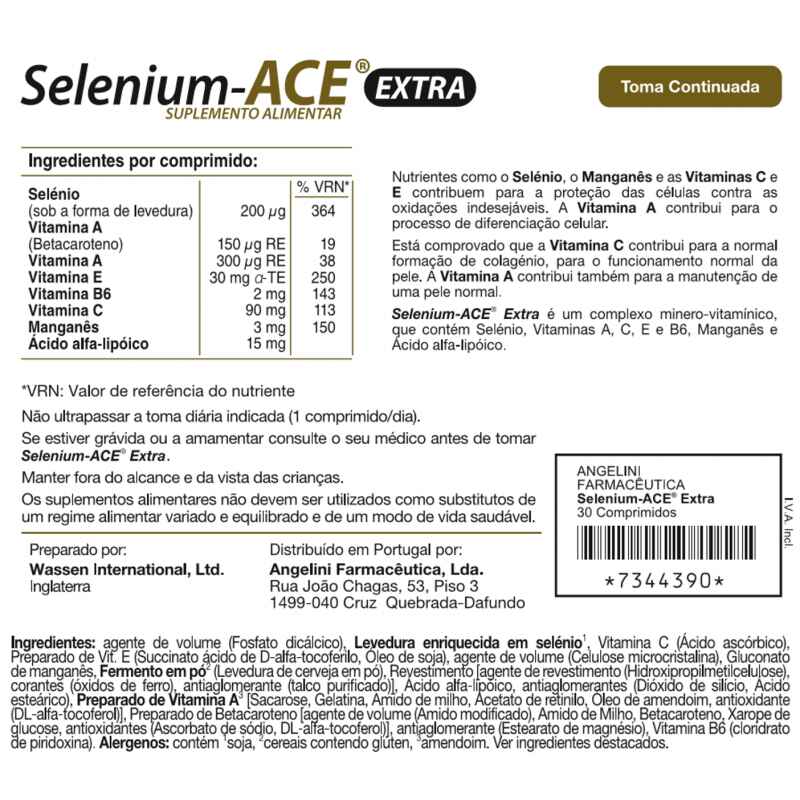 Selenium-ace Extra Comp 30 - Marketplace Médis - Produtos de saúde e ...