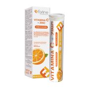 Farline Vitamin C + Zinco Comp Eferv Laranja 20