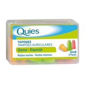 Quies Protecções Auditivas Tampão Auric Espuma Multicores 6