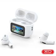 Auriculares c/ display tws anc+enc bt 5.4 branco xo