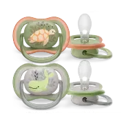 Philips AVENT - 2 Chupetas - Ultra Air - Deco - 6-18 M - Menino