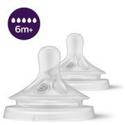 Philips Avent - 2 Tetinas T5 - Flx UltraRápido 6M+ - Natural Response