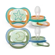 Philips AVENT - 2 Chupetas - 18M+ Ultra Air - NT - Deco
