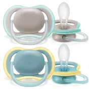 Philips AVENT - 2 Chupetas – 18M+ Ultra Air - Menino