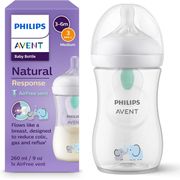 Philips AVENT - Biberão 260 ml.  - Air Free  - Elefantes -  Natural Response