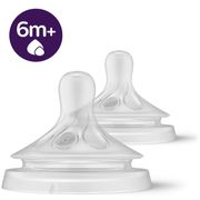 Philips Avent - 2 Tetinas T6 - Liquidos Espessos  6M+ - Natural Response