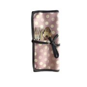 Set Lancheira Cubic Rosa, individual e talheres