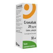 Cromabak 20 mg/ml Colírio, solução Frasco conta-gotas