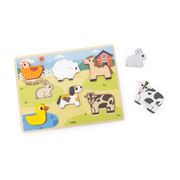 Puzzle chunky Viga Fazenda