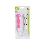Conjunto Colheres Silicone CANGAROO Baby Panda Gorl