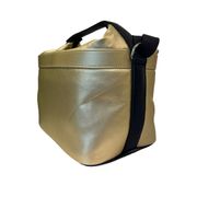 Set Lancheira Cubic Dourada individual e talheres