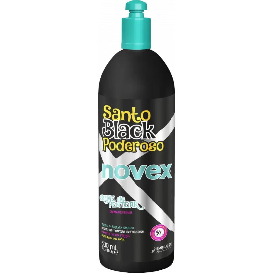 Embellze Novex Santo Black Poderoso Creme de Pentear, 500ml